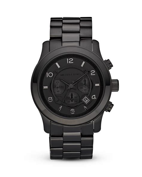 michael kors black watch men